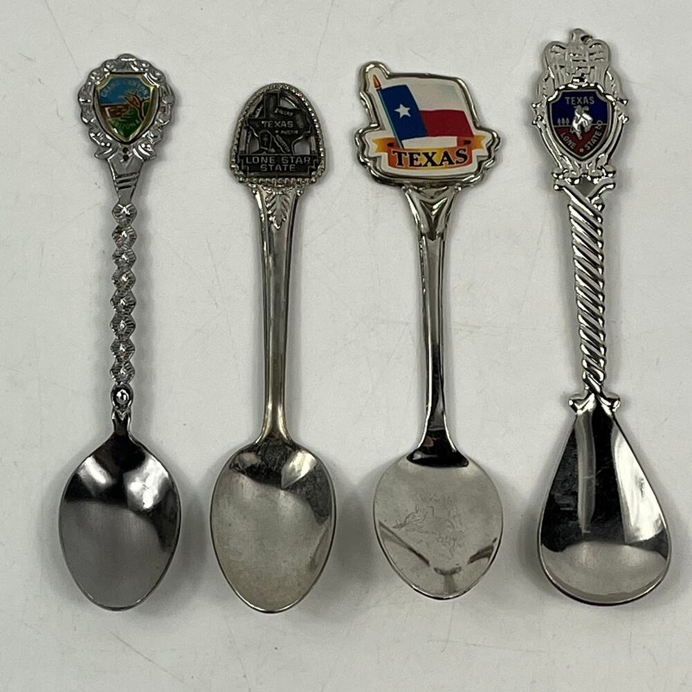 Vintage Souvenir Collector Spoon Lot Texas Grand Canyon Arizona Southwest Travel